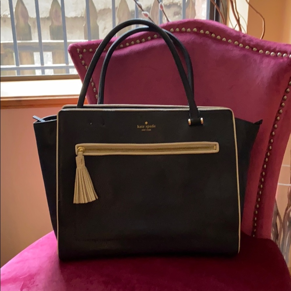 Kate Spade Navy Leather Totebag